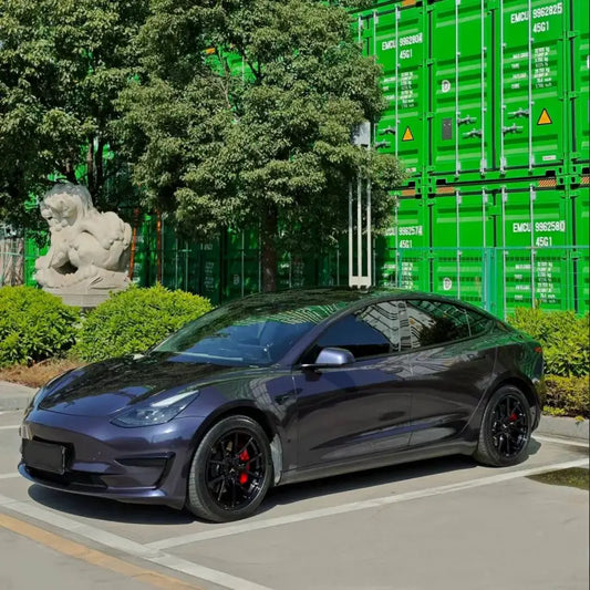 Quality TPU BMW Carbon Black Metallic Car Vinyl Wrap For Sale |