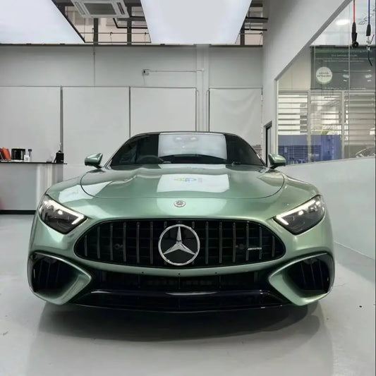 Quality TPU Ferrari Gloss Verde Francesca Green Car Vinyl Wrap For Sale |