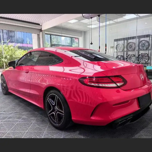 Quality TPU Gloss Crystal Strawberry Red Car Vinyl Wrap For Sale |