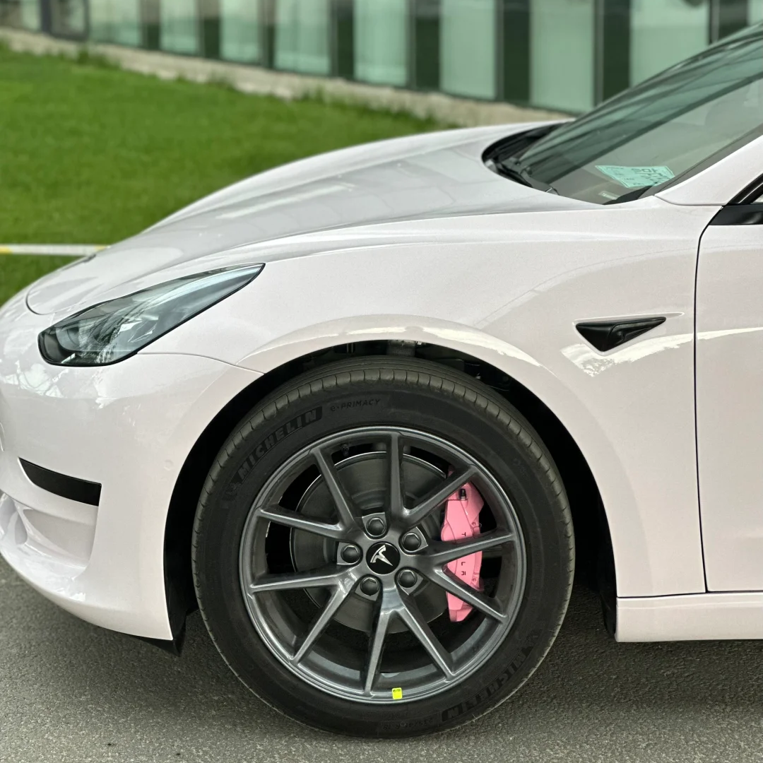 Quality TPU Gloss Mary Kay Pink Car Vinyl Wrap For Sale |