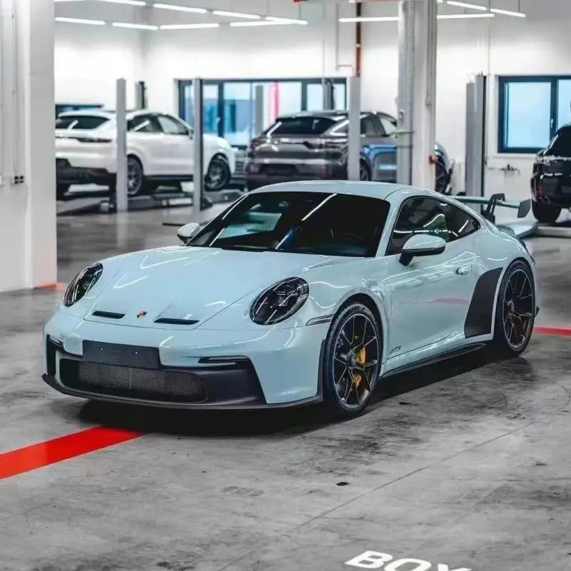 Quality TPU Glossy Meisen Blue Car Vinyl Wrap For Sale |