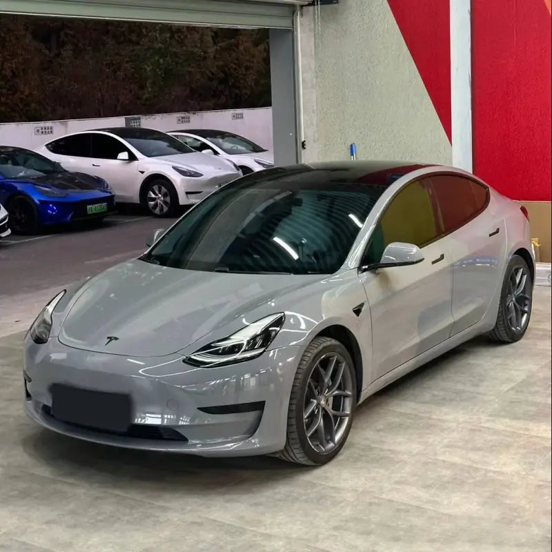Quality TPU Light Nardo Grey Car Vinyl Wrap For Sale |