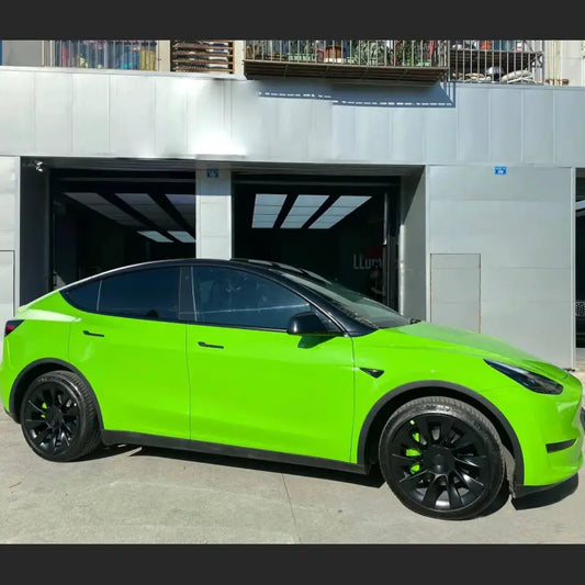 Quality TPU Lime Green Car Vinyl Wrap For Sale |
