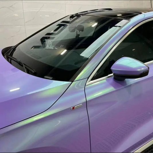 Quality Twin Candy Purple Green Car Vinyl Wrap For Sale |