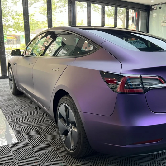 Ultra-Matte Purple-Red Car Vinyl Wrap