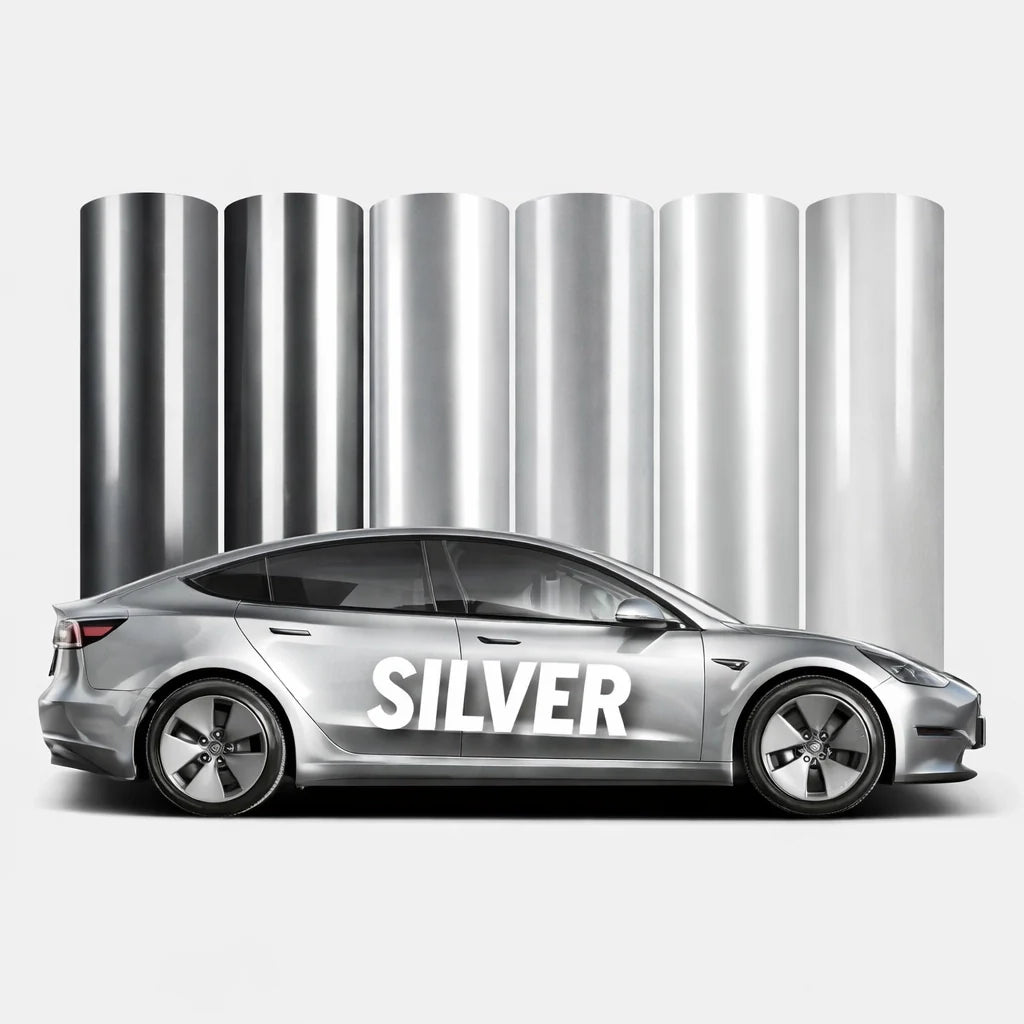 Silvery Vinyl Wraps
