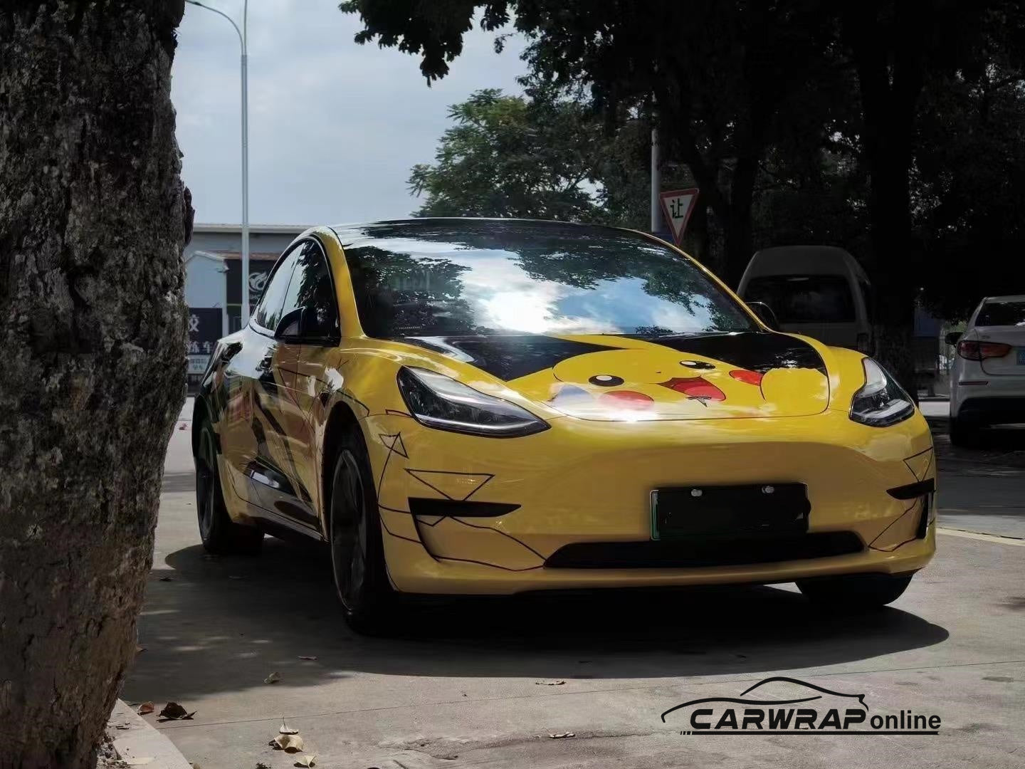 Pikachu Custom Car Vinyl Wrap