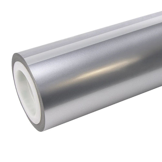 Gloss Metallic Metal Silver Car Vinyl Wrap