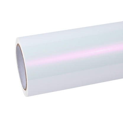 Gloss White Red Car Vinyl Wrap