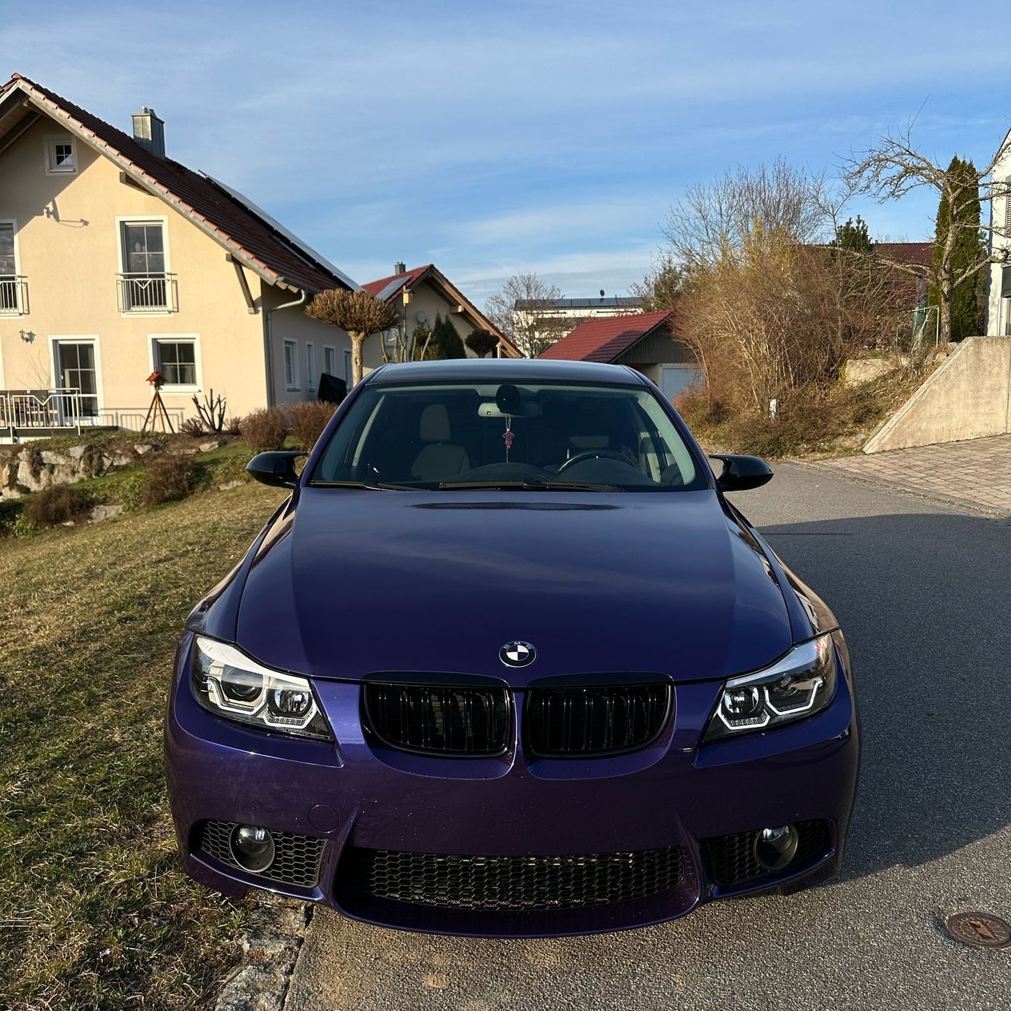 BMW Gloss PET Royal Indigo Blue Car Vinyl Wrap