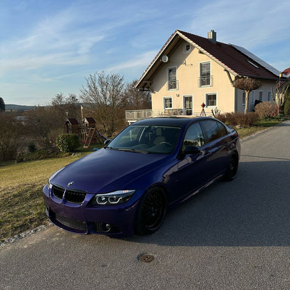 BMW Gloss PET Royal Indigo Blue Car Vinyl Wrap