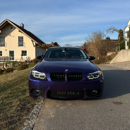 BMW Gloss PET Royal Indigo Blue Car Vinyl Wrap
