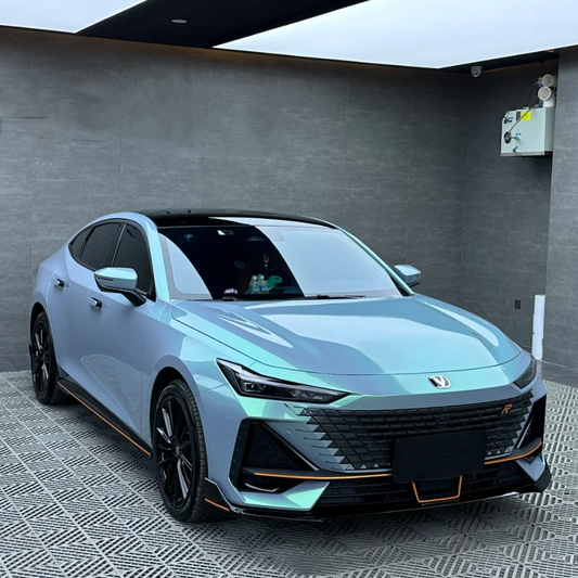 Candy Metallic Grey Green Car Vinyl Wrap