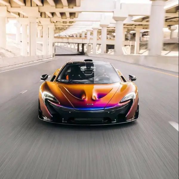 Chameleon Flowing Phantom Purple Car Vinyl Wrap