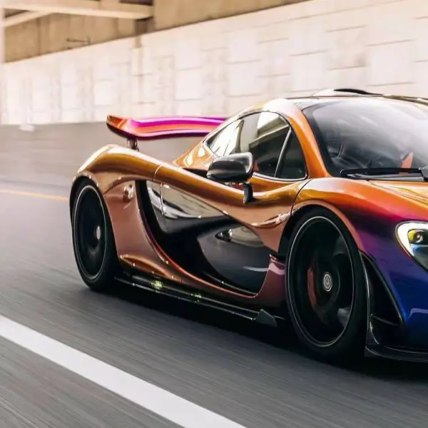 Chameleon Flowing Phantom Purple Car Vinyl Wrap