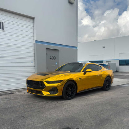 Chrome Mirror Gold Car Vinyl Wrap