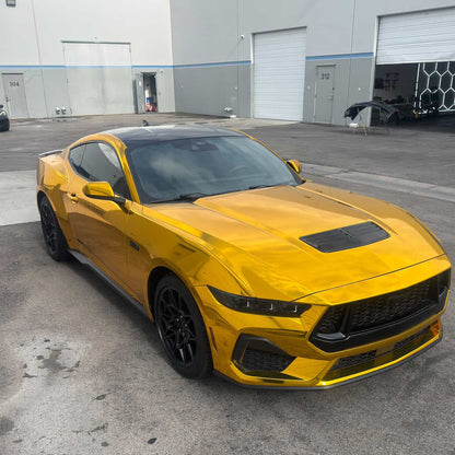 Chrome Mirror Gold Car Vinyl Wrap
