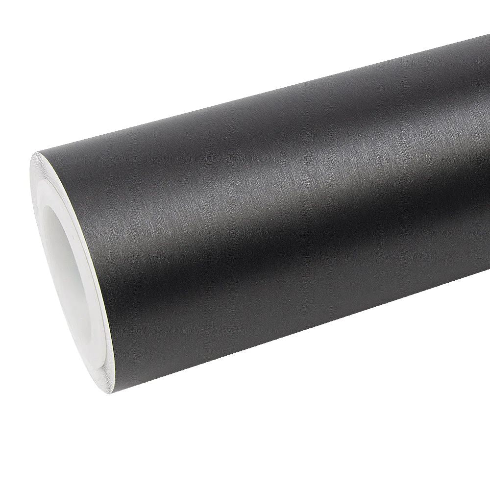 Quality Grey Brushed Steel Car Vinyl Wrap  For Sale |