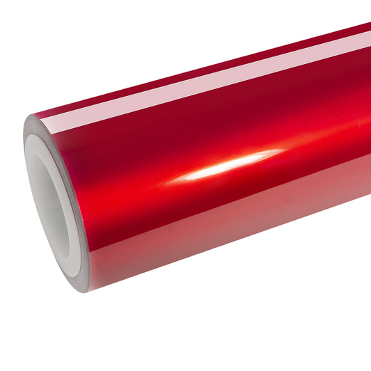 Quality  Super Gloss Candy Red Car Vinyl Wrap  For Sale |