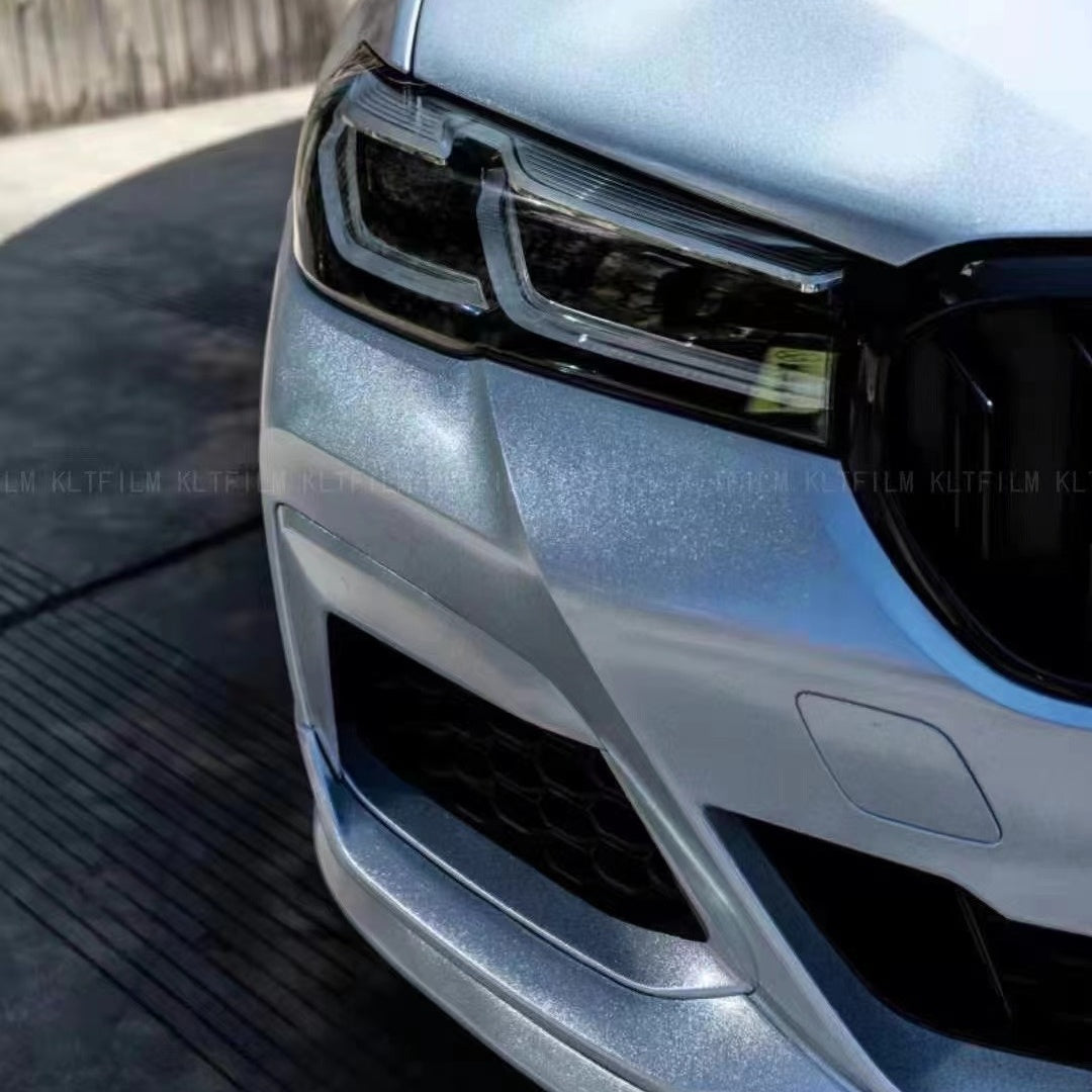 BMW PET Matte Diamond Sliver Car Vinyl Wrap