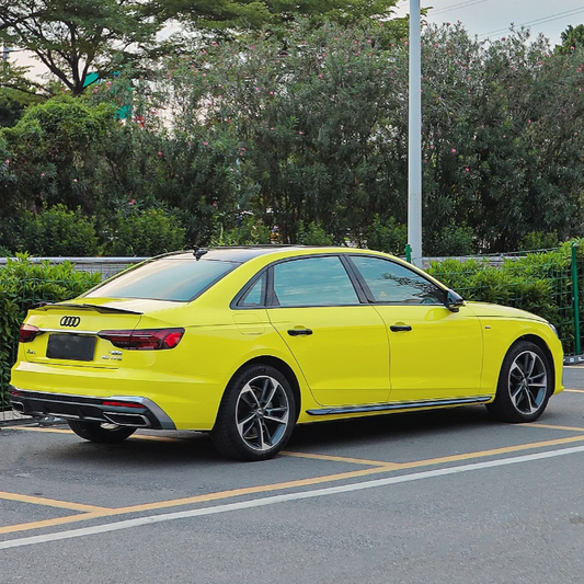 Gloss Crystal Lemon Yellow Car Vinyl Wrap