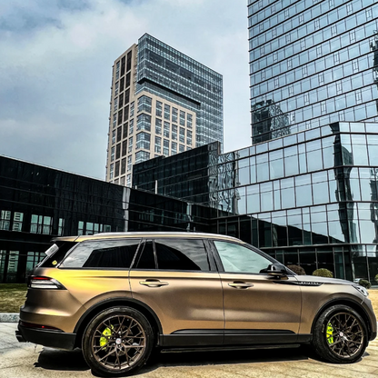 Ultra-Matte Midnight Gold Car Vinyl Wrap