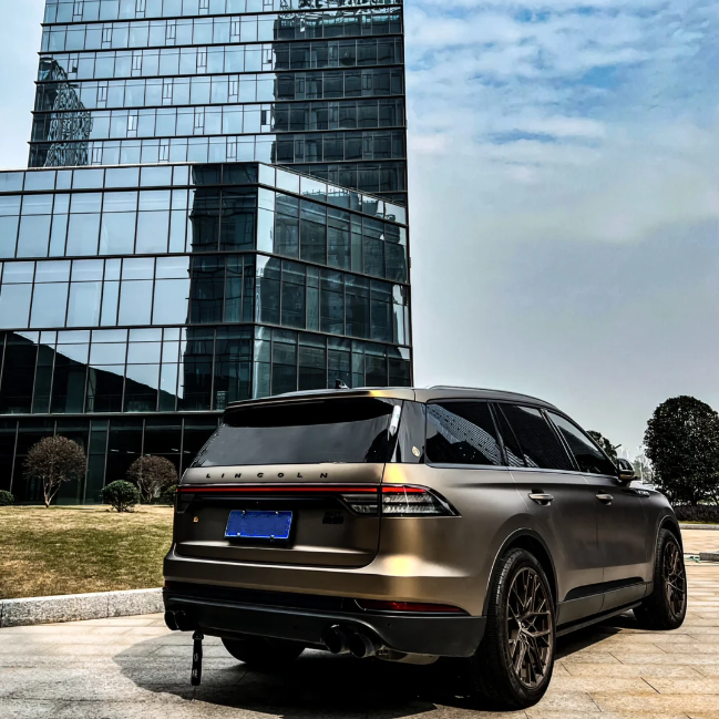 Ultra-Matte Midnight Gold Car Vinyl Wrap