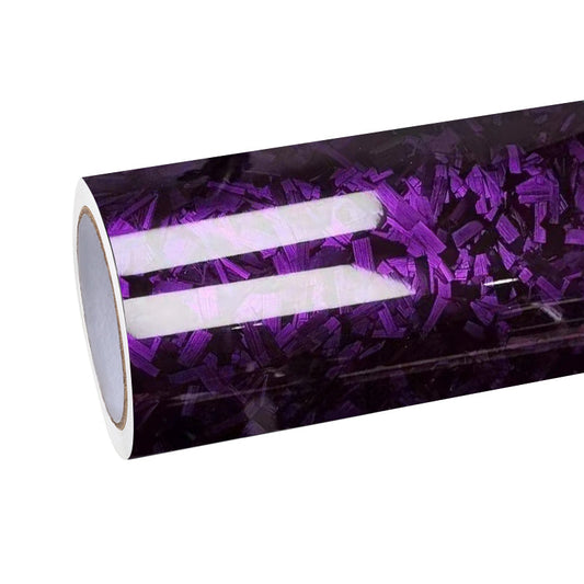 Quality Super Gloss Black Purple Carbon Car Vinyl Wrap  For Sale |