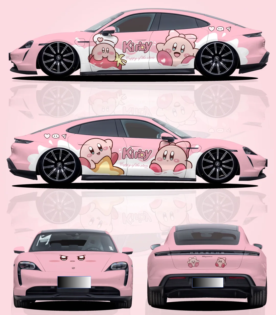 Gloss Pink Series Customized Car Vinyl Wrap
