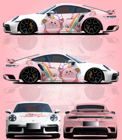 Gloss Pink Series Customized Car Vinyl Wrap