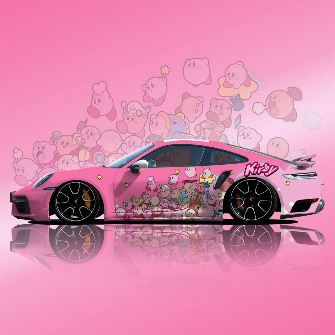 Gloss Pink Series Customized Car Vinyl Wrap