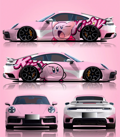 Gloss Pink Series Customized Car Vinyl Wrap