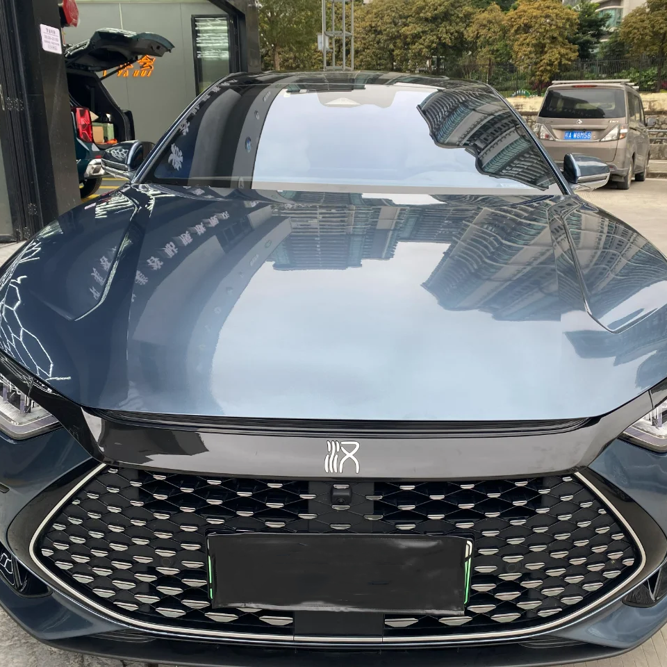 BYD Tesla Gloss PET Byron Bay Blue Car Vinyl Wrap