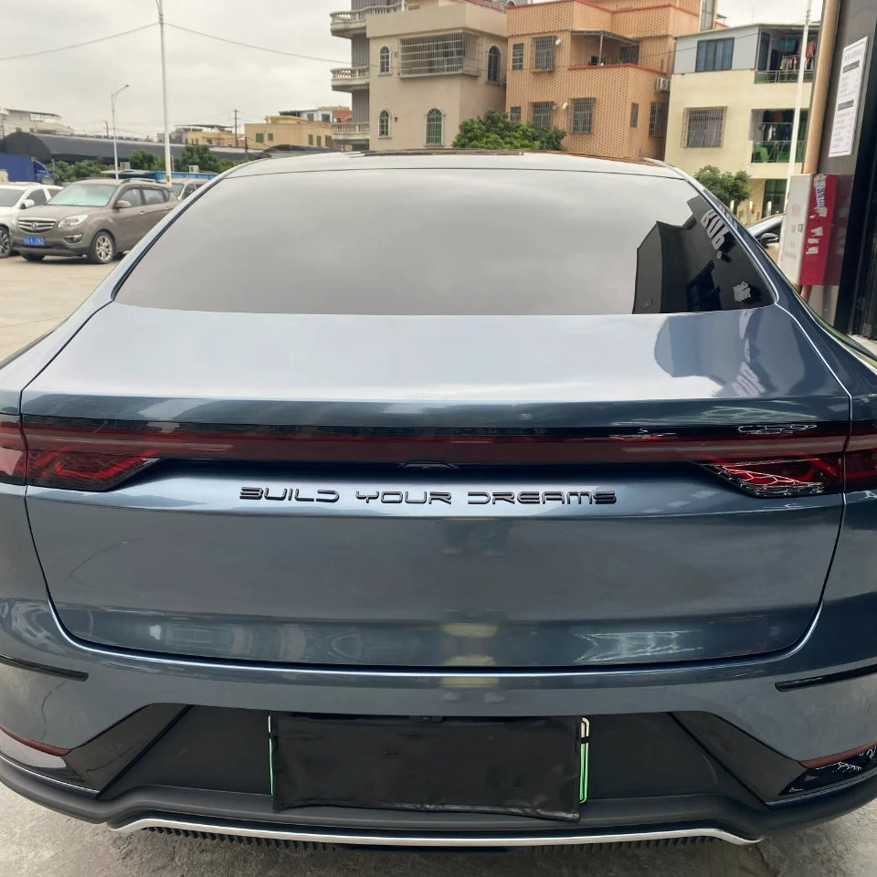 BYD Tesla Gloss PET Byron Bay Blue Car Vinyl Wrap