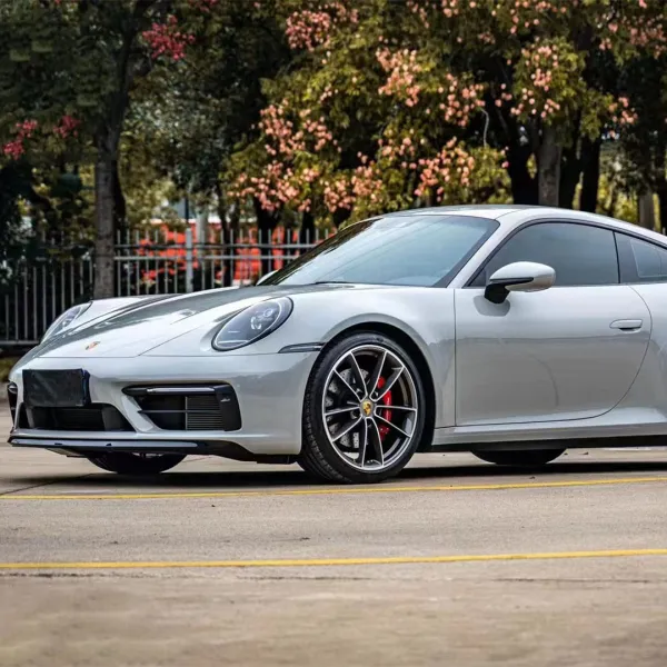 Gloss PET Porsche Grey Car Vinyl Wrap