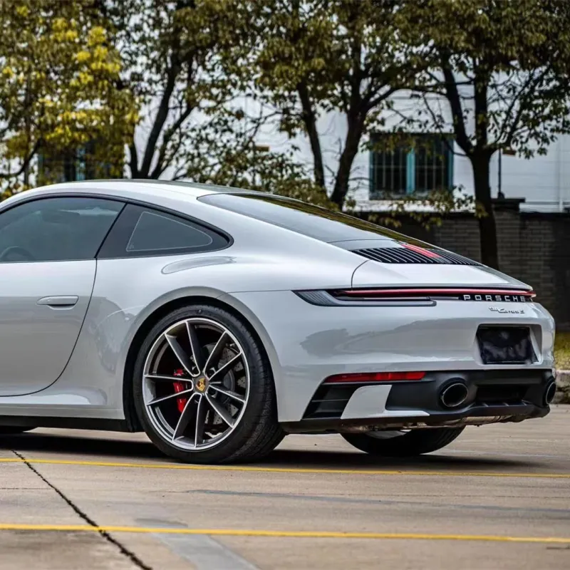 Gloss PET Porsche Grey Car Vinyl Wrap