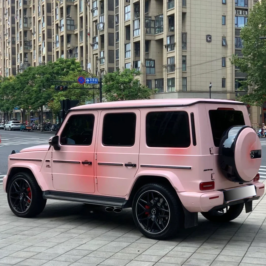 Shy Blushing Pink Custom Car Vinyl Wrap