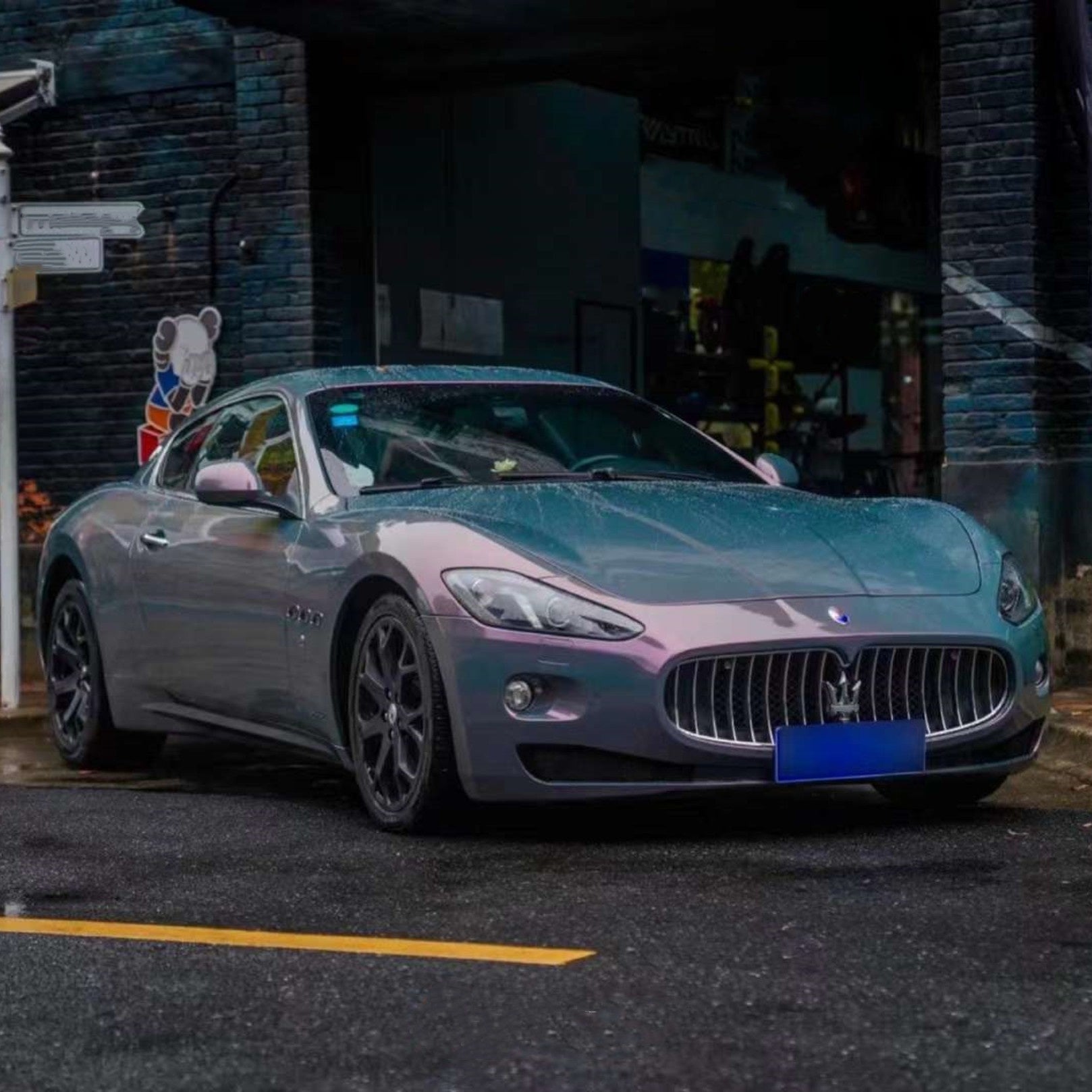 Glitter Metallic Star Ash Pink Car Vinyl Wrap