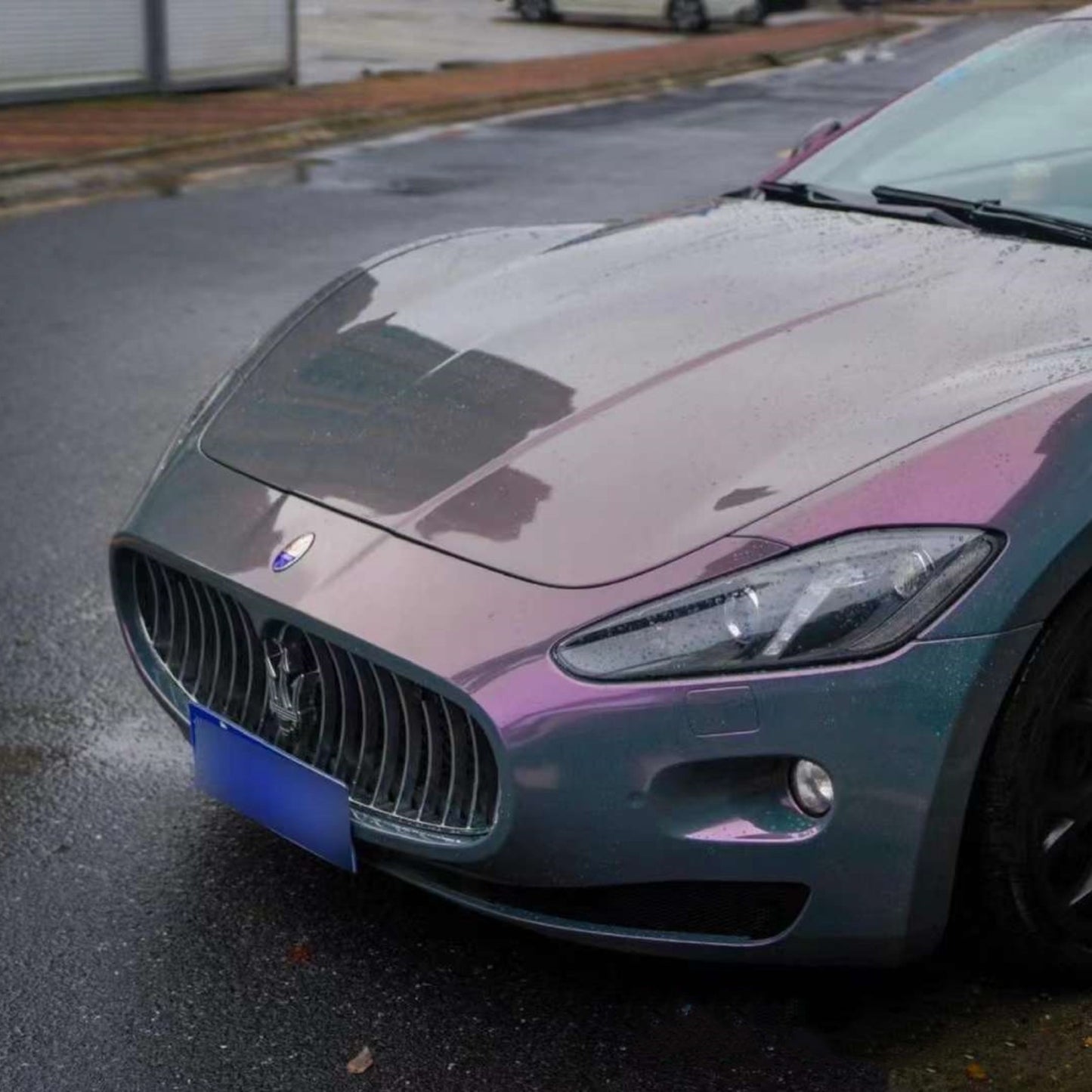 Glitter Metallic Star Ash Pink Car Vinyl Wrap