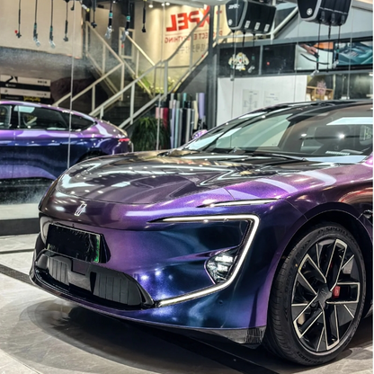 Quality Gloss Chameleon red purple Car Vinyl Wrap  For Sale |