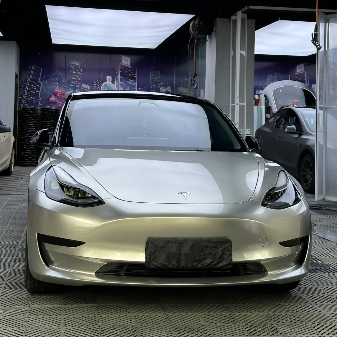 Quality Gloss Chrome Champagne Gold Car Vinyl Wrap  For Sale |