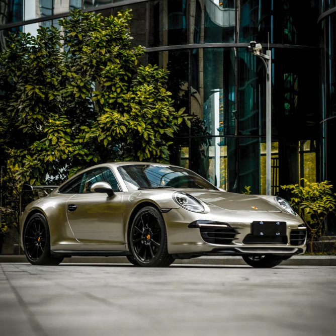 Quality Gloss Chrome Champagne Gold Car Vinyl Wrap  For Sale |