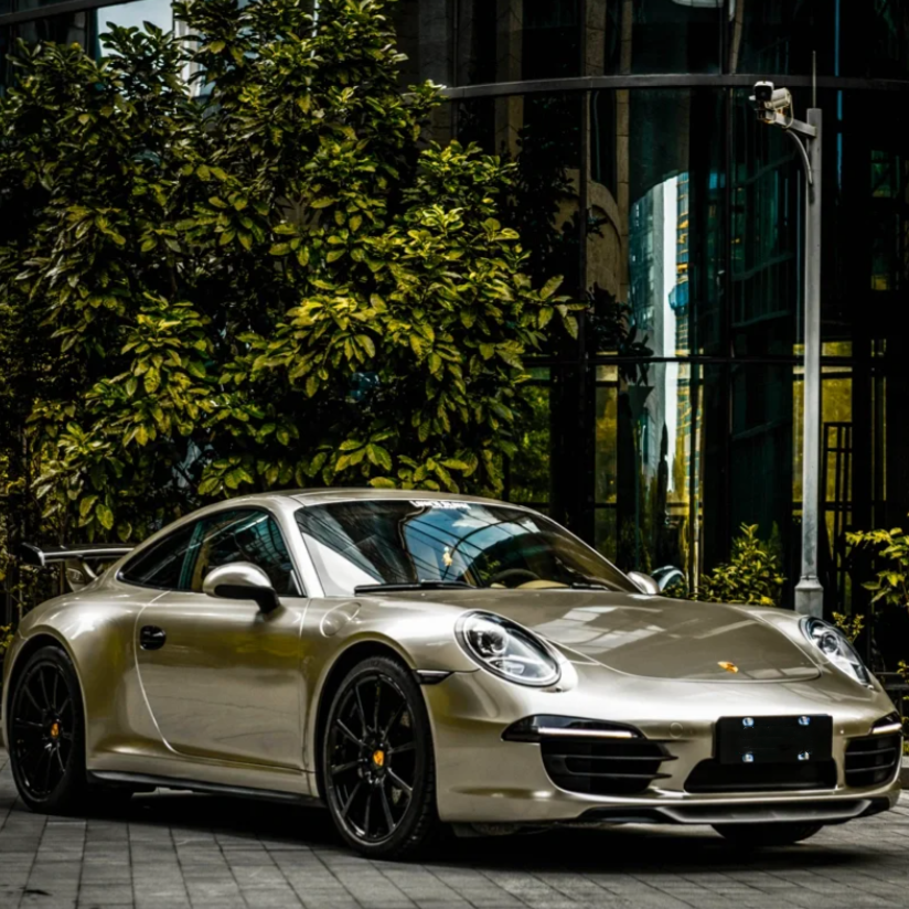 Quality Gloss Chrome Champagne Gold Car Vinyl Wrap  For Sale |