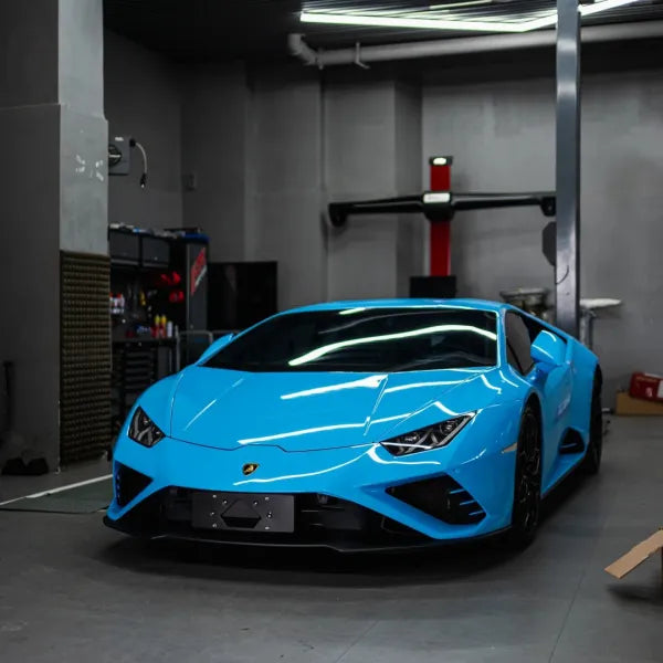 Gloss Crystal Blue Sky Car Vinyl Wrap - Fast Delivery