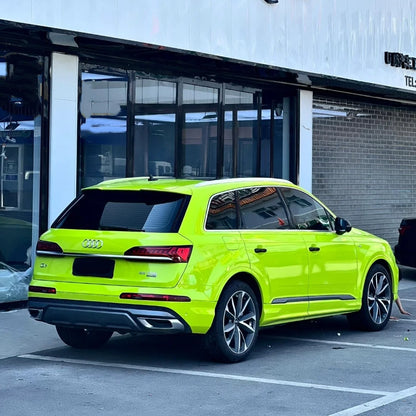 Gloss Crystal Bur Green Car Vinyl Wrap