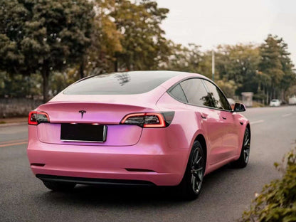 Quality Gloss Diamond Purple Pink Car Vinyl Wrap  For Sale |