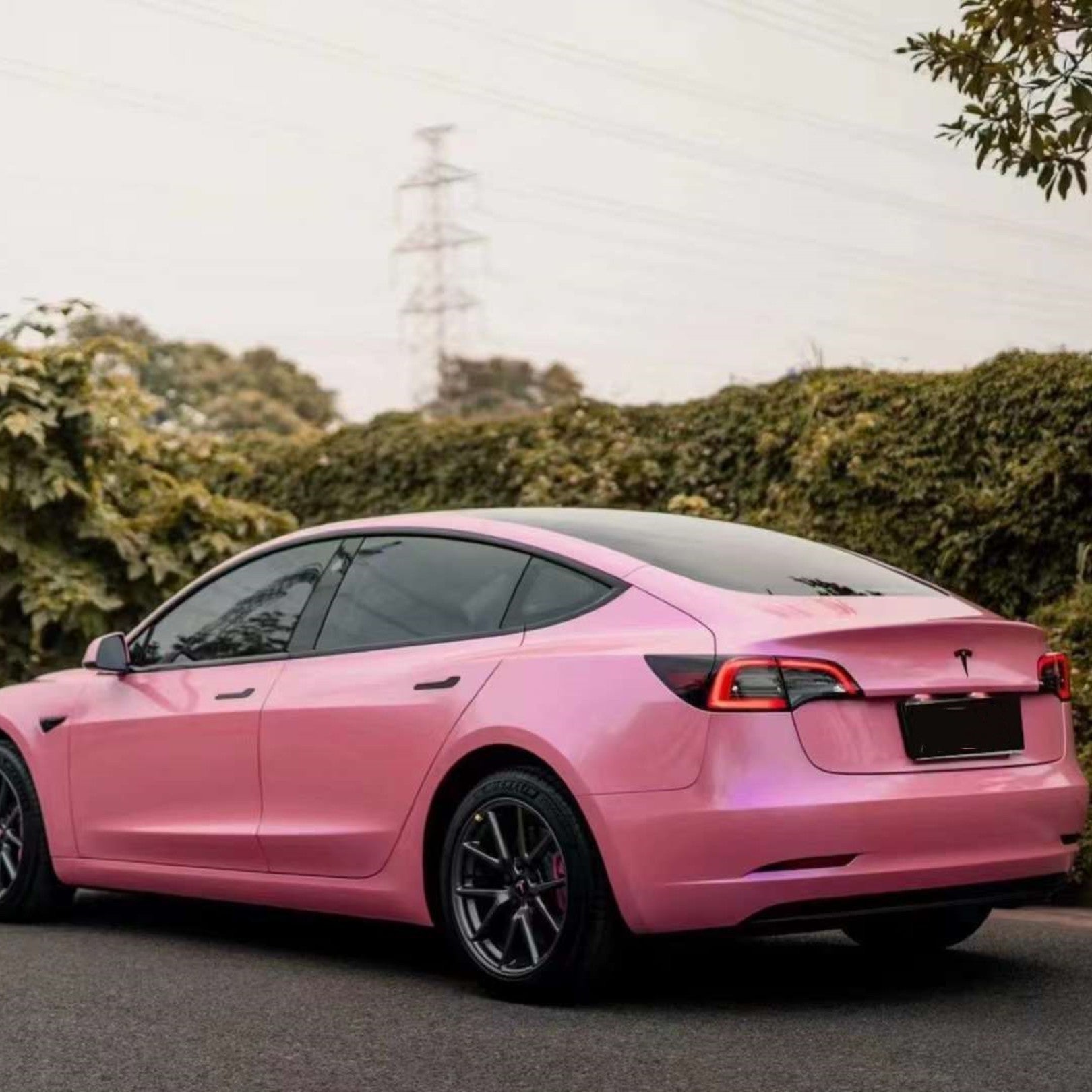 Quality Gloss Diamond Purple Pink Car Vinyl Wrap  For Sale |