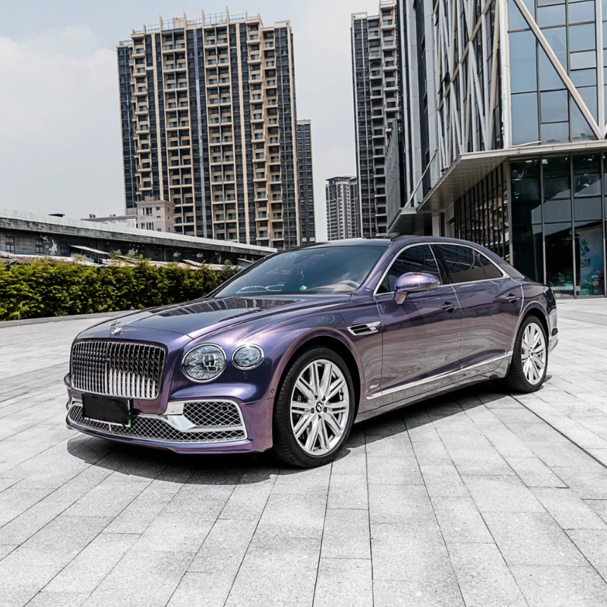 Quality Gloss Grey Violet Car Vinyl Wrap  For Sale |