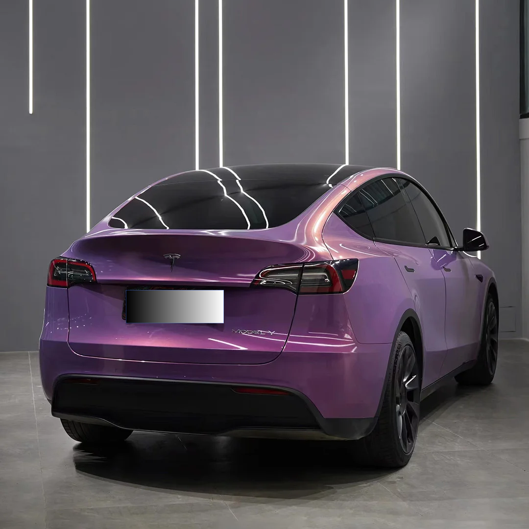 Quality Gloss Love Audacious Purple Car Vinyl Wrap   For Sale |