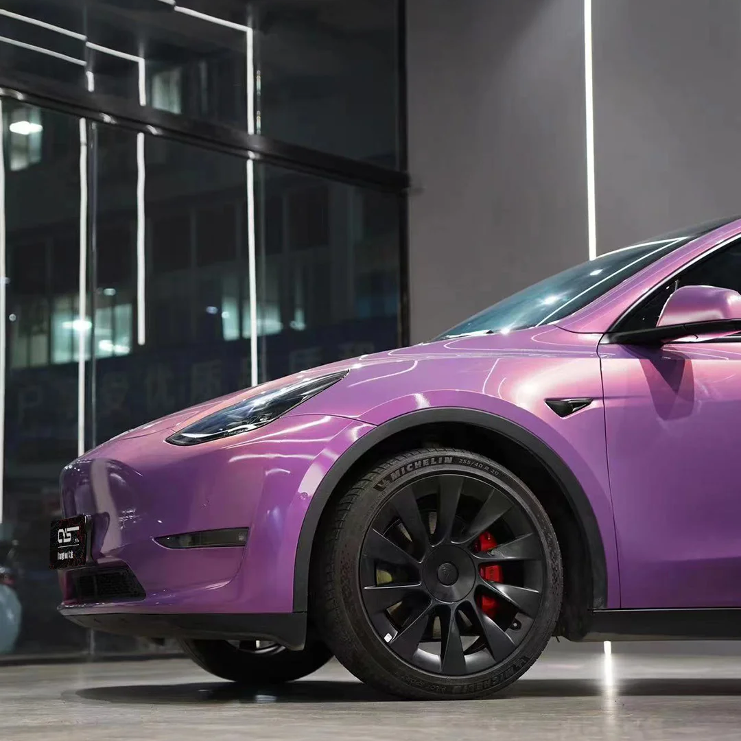 Quality Gloss Love Audacious Purple Car Vinyl Wrap   For Sale |